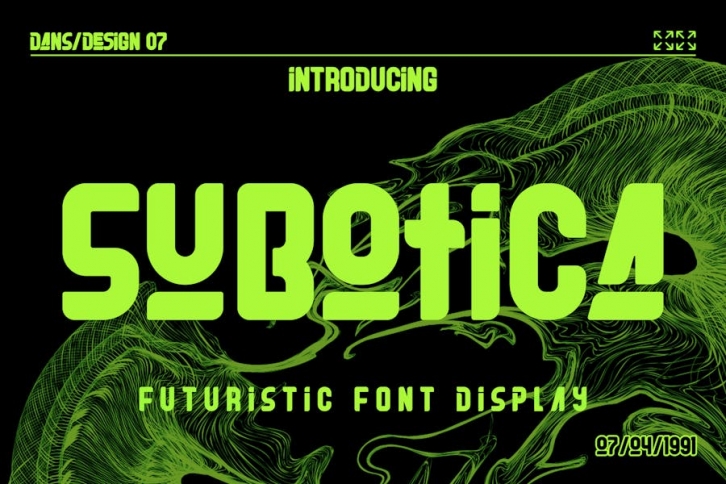 Subotica Futuristic Y2k Display Font Font Download