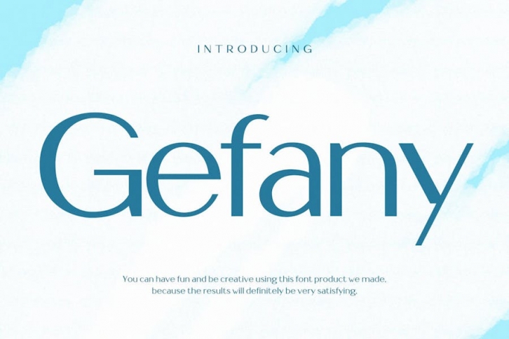 Gefany Modern Aeshtetic Sans Font Font Download