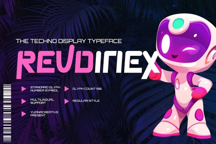 Revoinex - Futuristic Display Font Font Download