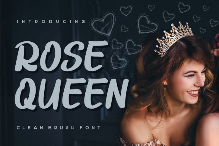 Rose Queen Clean Brush Font Font Download
