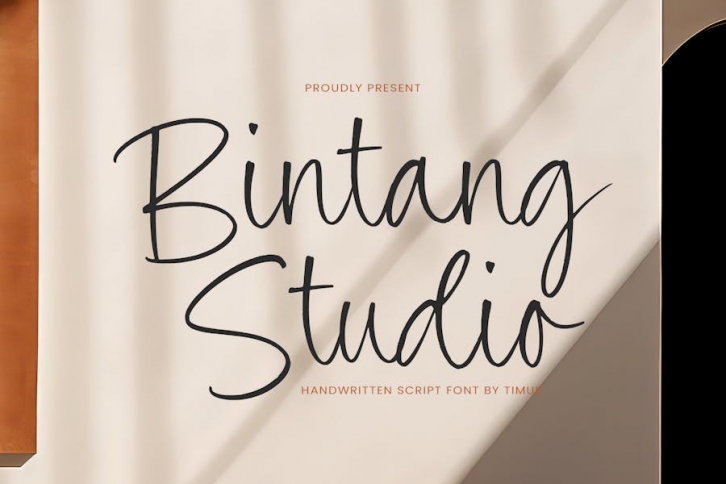 Bintang Studio - Handwritten Script Font TT Font Download