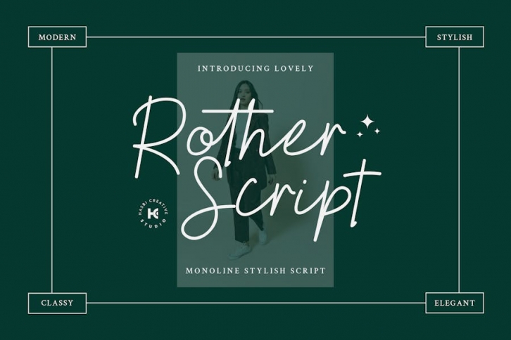 Rother - Script Monoline Font Download