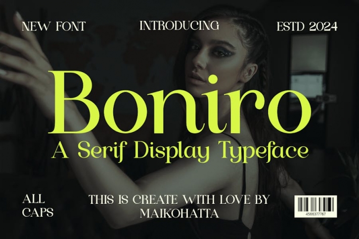 Boniro - Serif Display Typeface Font Download