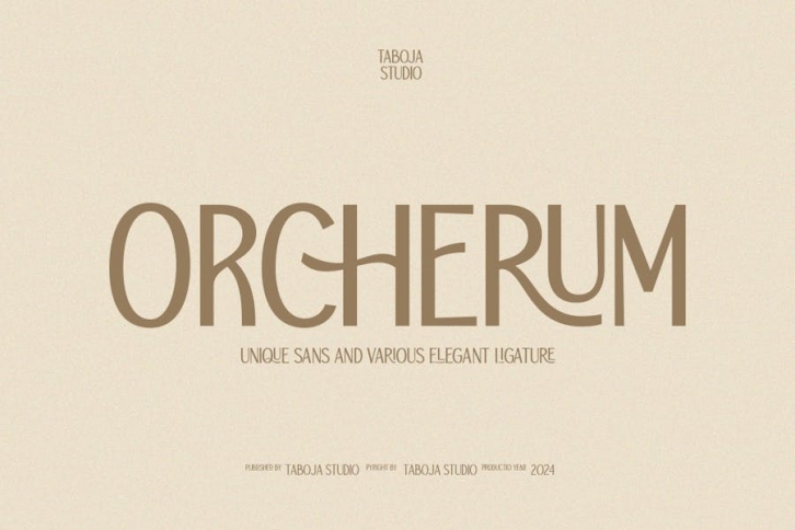 Orcherum - Unique Sans Serif Font Download