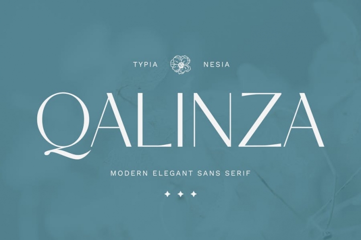Qalinza - Modern Elegant Sans Serif Font Download