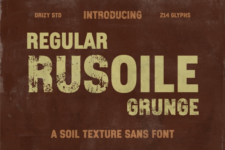 Rusoile â€“ Soil Texture Sans Font Font Download