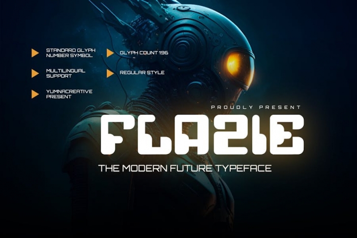 Flazie - Modern Future Font Font Download