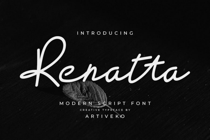 Renatta Script Font Font Download