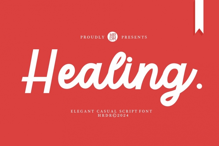 Healing - Modern Casual Script Font Font Download