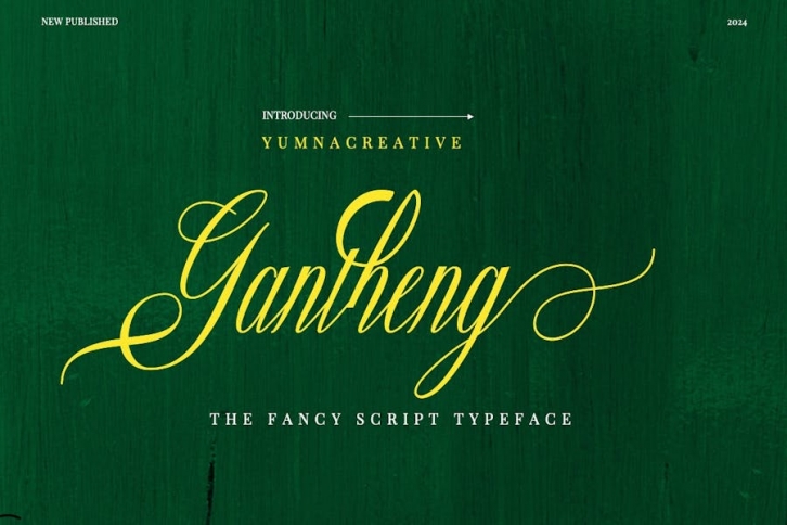 Gantheng - Fancy Script Font Font Download