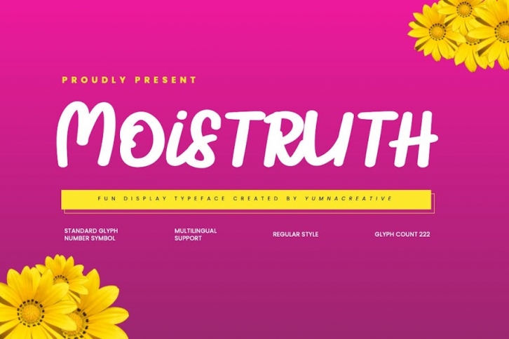 Moistruth - Fun Display Font Font Download