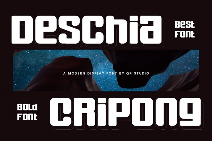 Deschia Cripong - Thick & Round Font Font Download
