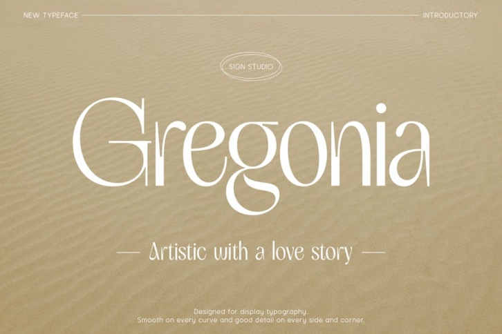 Gregonia - Artistic and Romantic Font Download