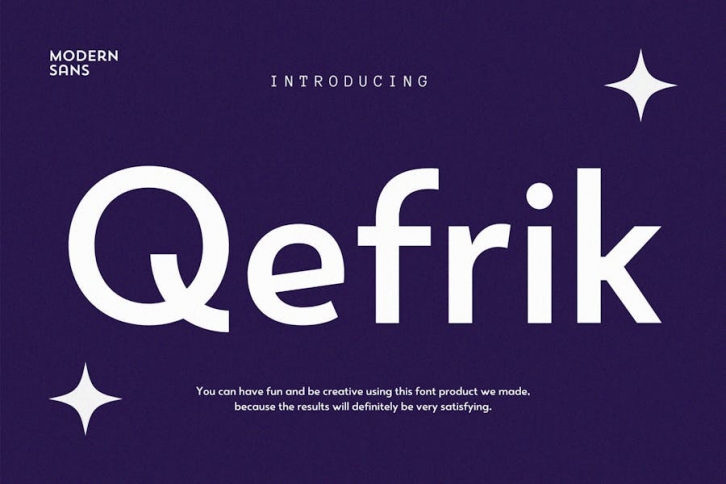 Qhefrik Modern Sans Font Font Download