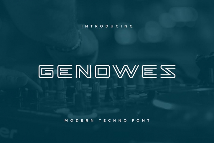 Genowes - Modern Techno Font Font Download