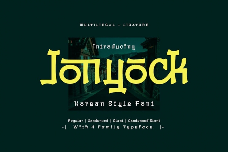 Jonyock - Korean Style Font Font Download
