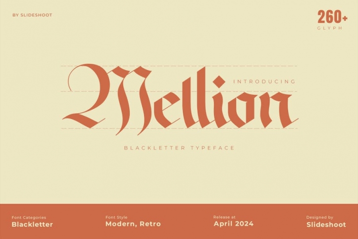 Mellion Blackletter Font Font Download