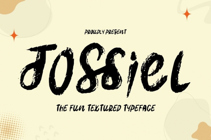 Jossiel - Fun Textured Font Font Download