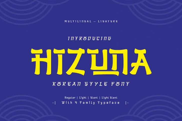 Hizuna - Korean Style Font Font Download