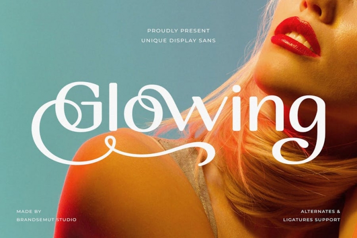 Glowing - Unique Display Sans Serif Font Download