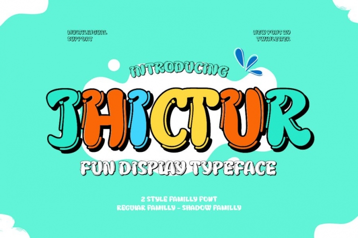 Jhictur - Playful Display Font Font Download