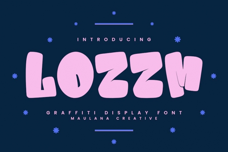 Lozzm Graffiti Display Font Font Download
