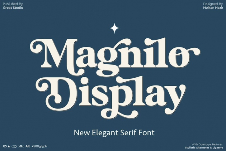 Magnilo Display Font Download