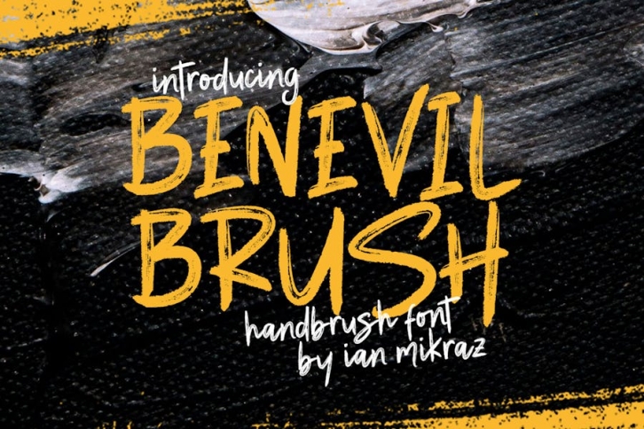 Benevil Brush - Handbrush Font Font Download