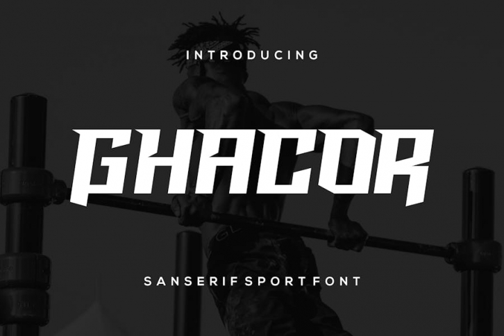 Ghacor - San Serif Sport Font Font Download