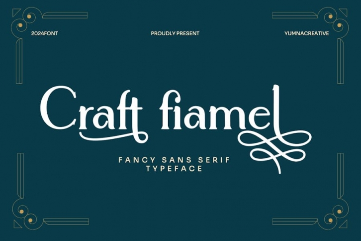 Craft Fiamel - Fancy Sans Serif Font Font Download