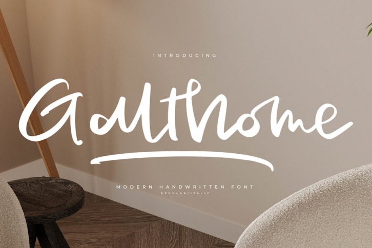 Galthome Modern Handwritten Font Font Download