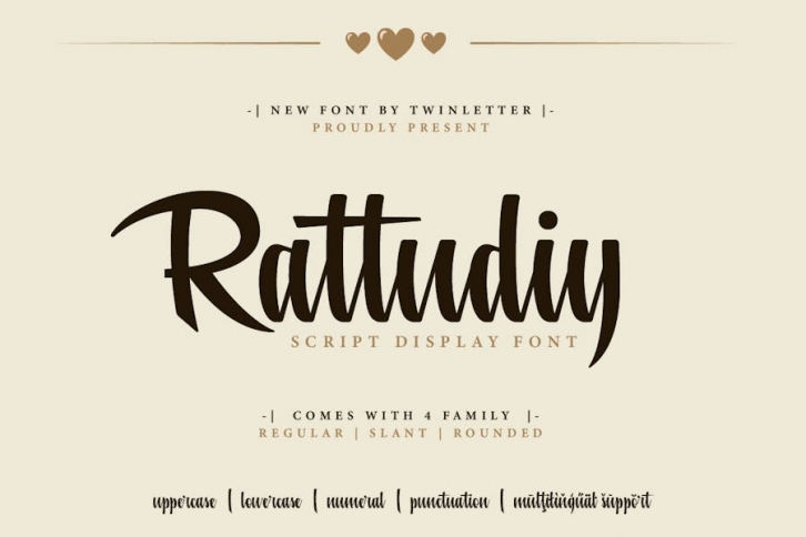 Rattudiy - Script Font Font Download