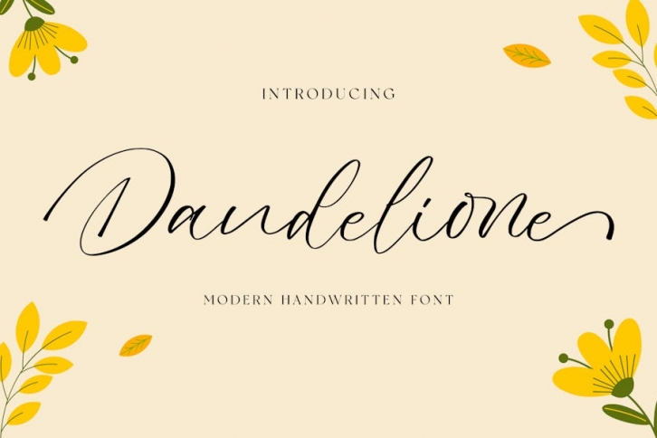 Dandelione - Signature Font Font Download