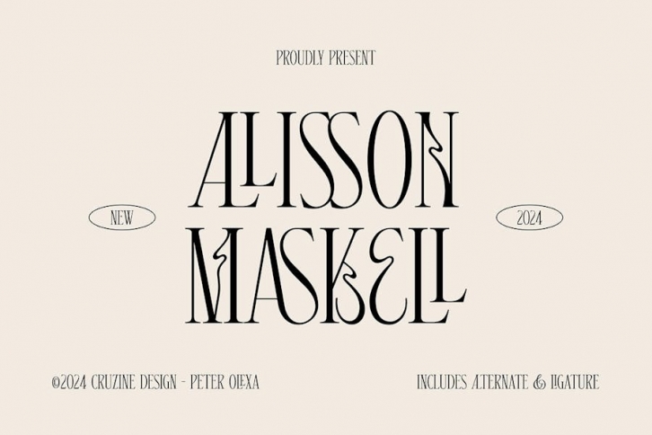 Alison Maskell Modern Serif Font Download