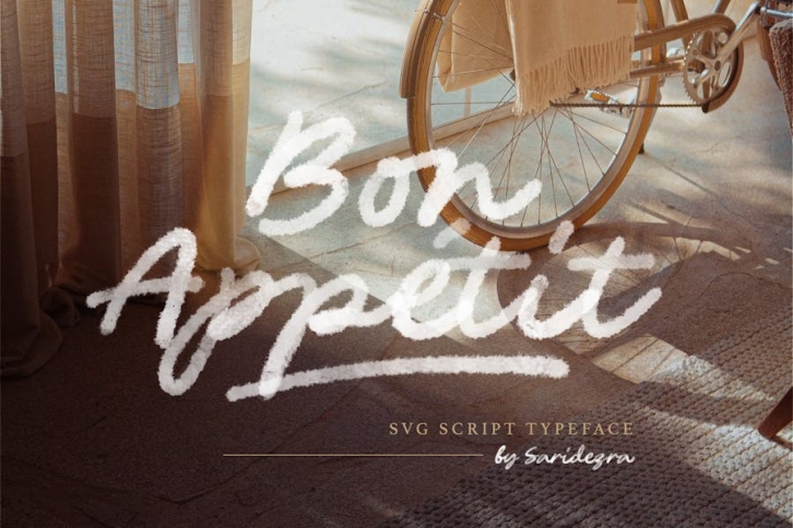 Bon Appetit - SVG Script Font Download