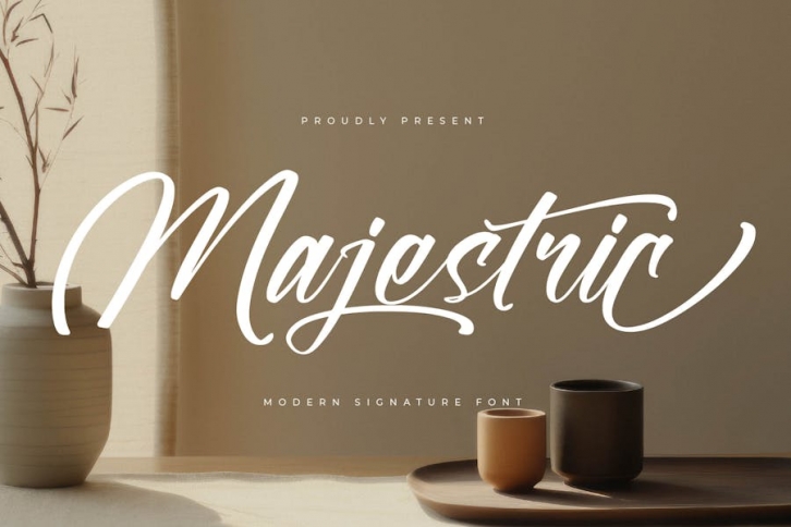 Majestric Modern Signature Font Font Download