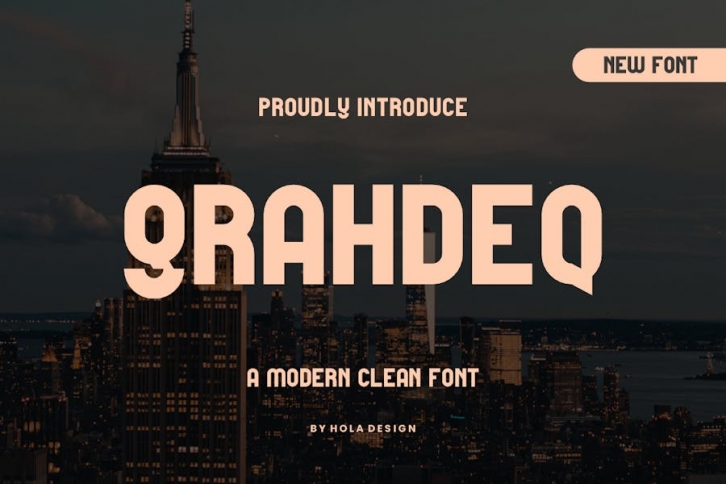 Grahdeq - Modern Clean Font Font Download