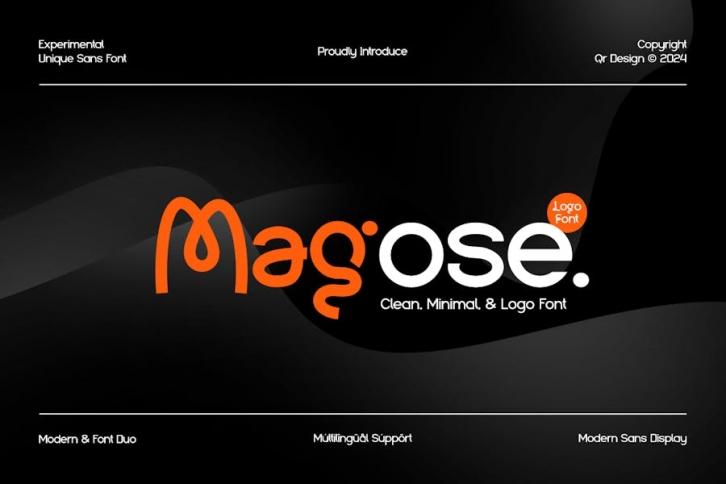 Magose - Experimental Unique Sans Font Font Download