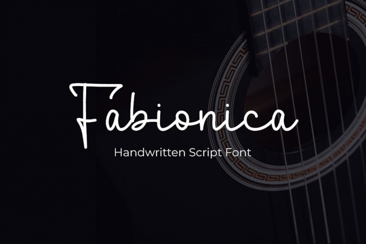 Fabionica - Handwritten Script Font Font Download
