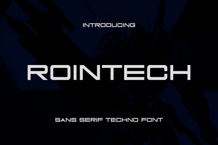 Rointech - Sans Serif Techno Font Font Download
