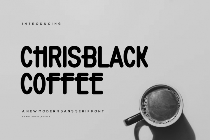 Chrisblack Coffee - Font Font Download
