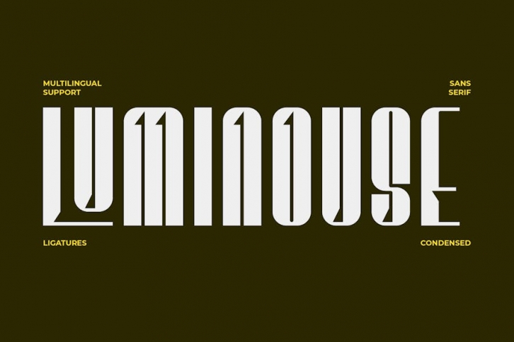 Luminouse Condensed Sans Serif Font Download