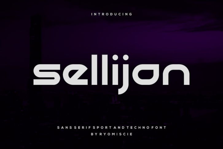 Sellijan - Sans Serif Sport And Techno Font Font Download