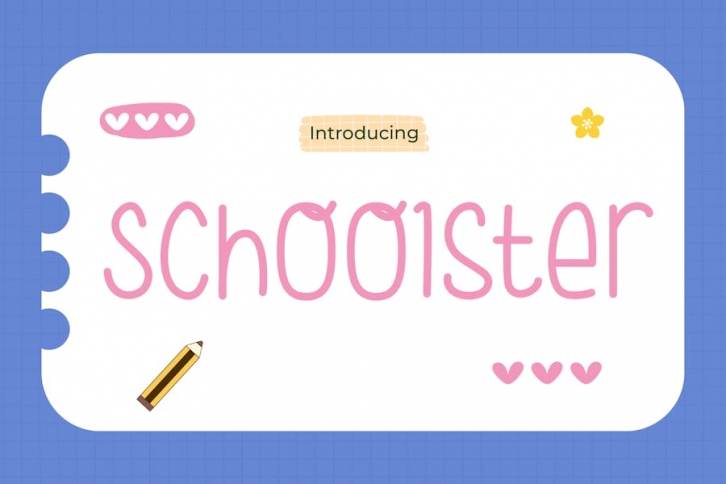 Schoolster Handwritten School Font Font Download