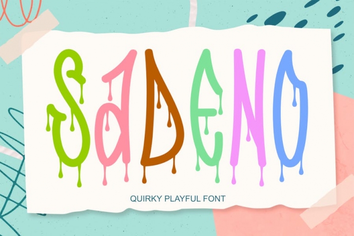 Sadeno |Quirky Playful Font Font Download