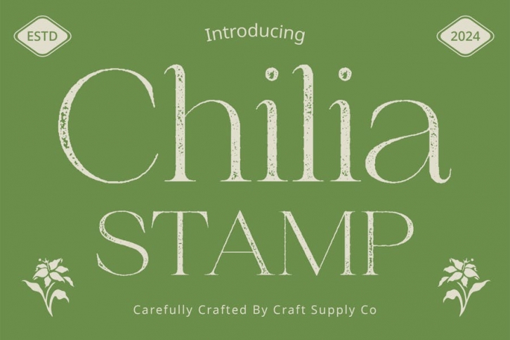 Chilia Stamp Font Download