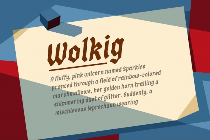 Wolkig. Classic Germania style font Font Download