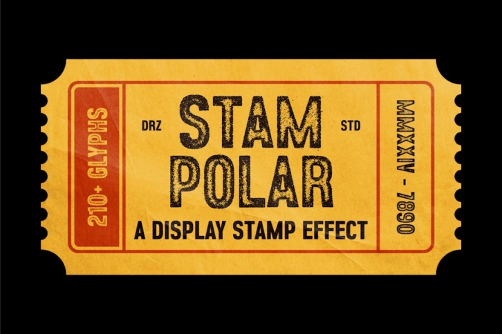 Stampolar – Display Stamp Effect Font Font Download