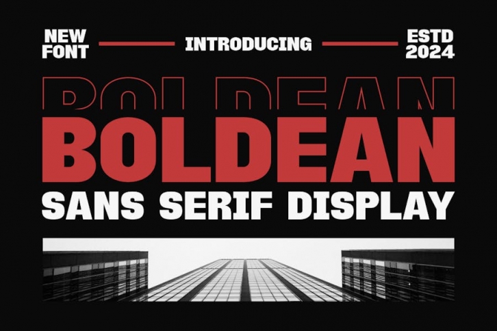 Boldean - Sans Serif Display Font Download