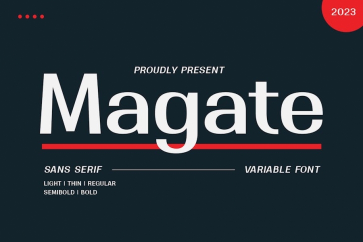 Magate - Sans Serif Variable Font Font Download